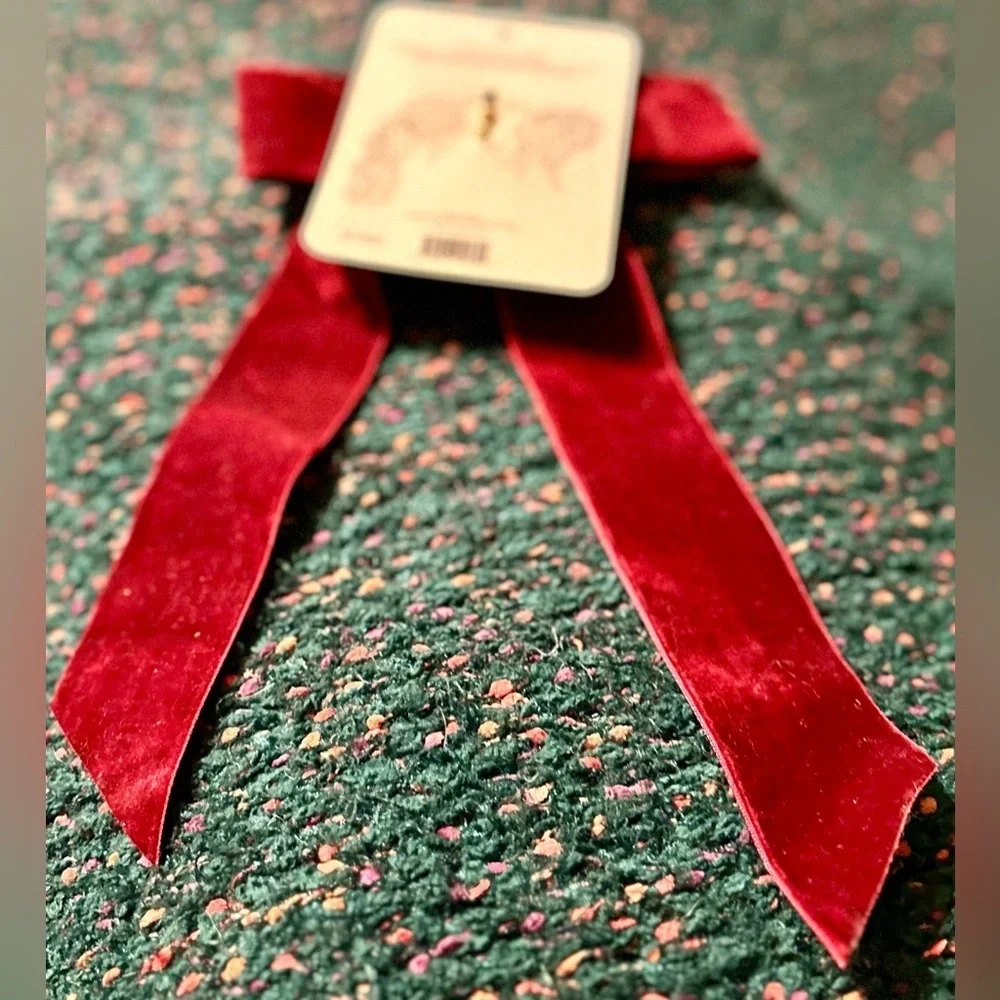 🎸Kristin Ess🎸🔥NWT🔥The Velvet Bow Slide in Burgandy